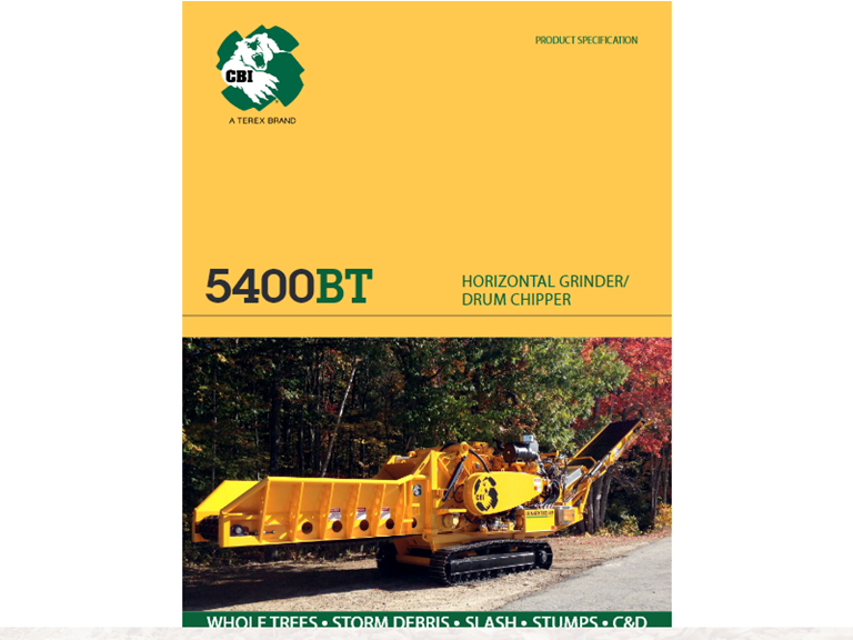 5400BT Horizontal Grinder Brochure