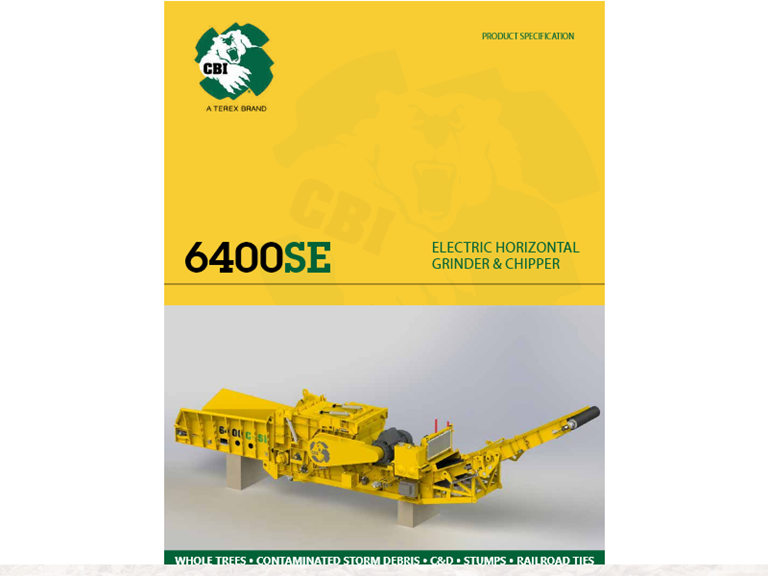 6400SE Electric Horizontal Grinder Brochure