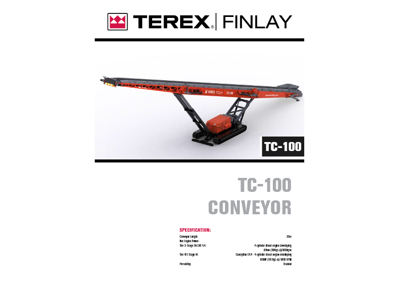 Terex Finlay TC-100 conveyor
