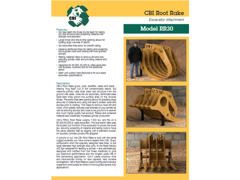 Root Rake Brochure