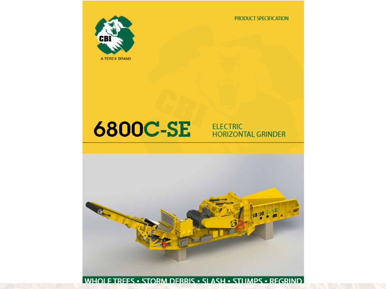 6800C-SE Electric Horizontal Grinder Brochure