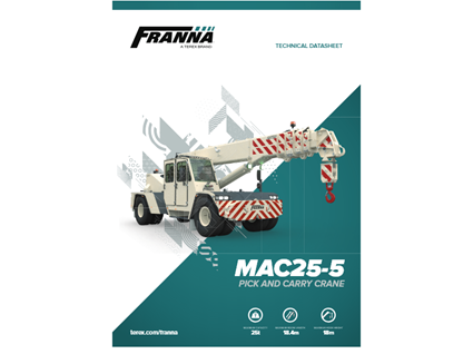 MAC25-5 Mobile Articulated Crane | Franna - A Terex Brand