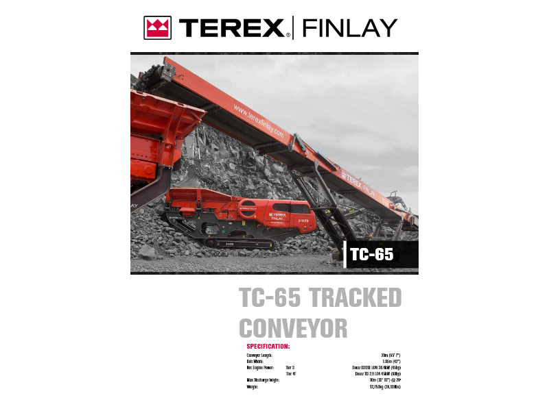 Terex Finlay TC-65 conveyor