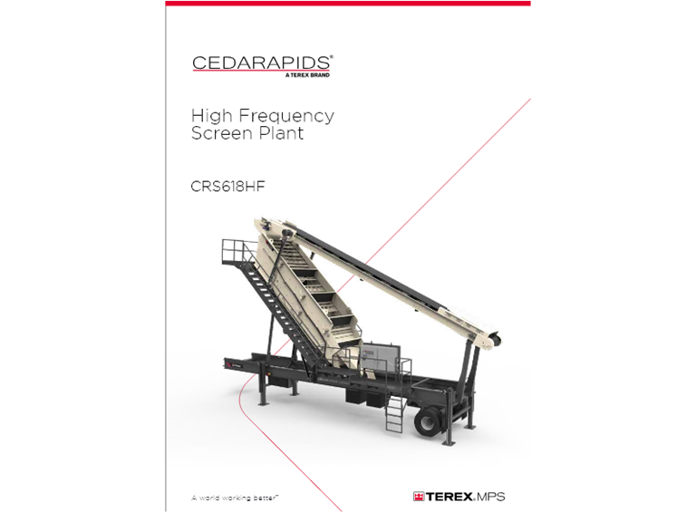 CRS618HF High Frequency Screen Plant Specification