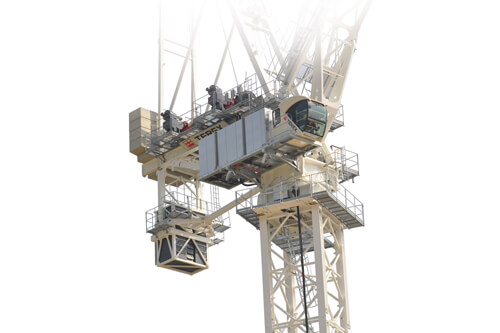 Terex CTL 1600-66 luffing jib tower crane