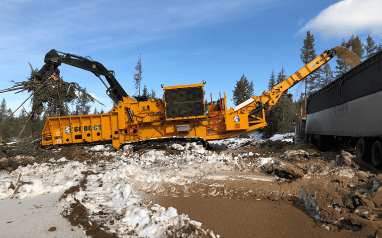 CBI 6800 horizontal grinder land clearing