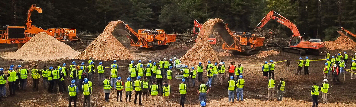 CBI grinders and chippers live demonstrations