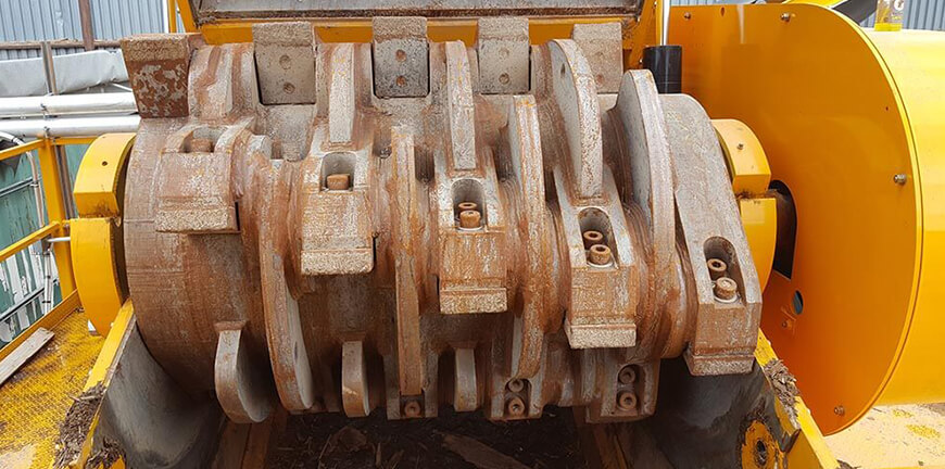 CBI Grizzly Mill rotor for wood waste grinding