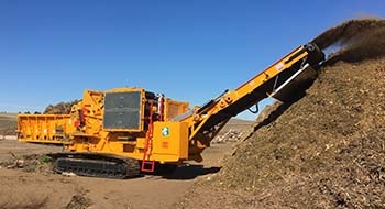 CBI wood grinder for a landfill and compost