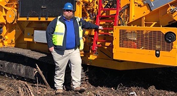 McGill Environmental Solutions added a 6800CT Horizontal Grinder to their yard