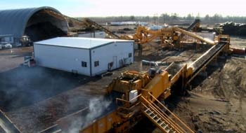 CBI's custom-built railroad tie recycling system