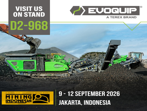EvoQuip exhibit at Mining Indonesia 2026