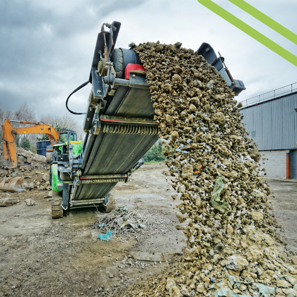 Concrete Being Crushed