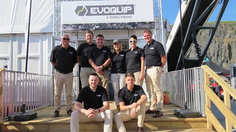 EvoQuip Sales Team at Exhibition