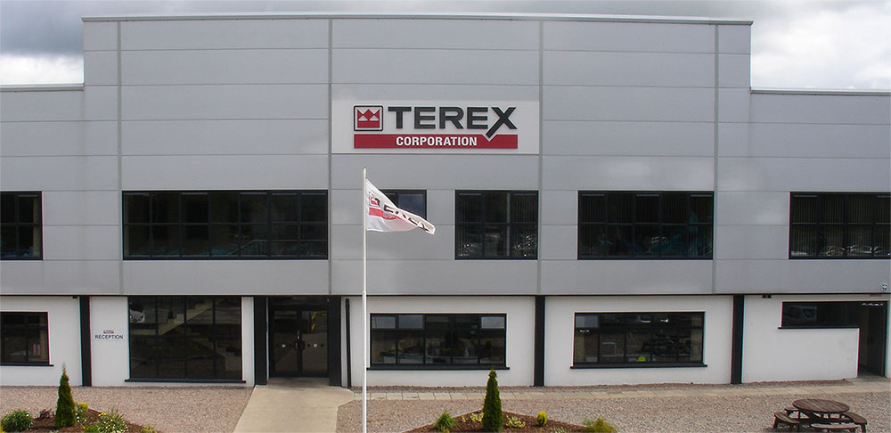 Front of Terex Dungannon Main Factory