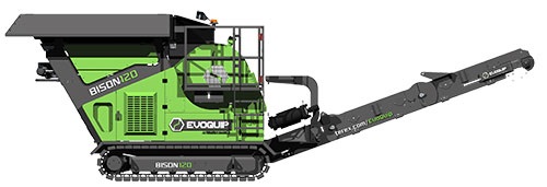 Bison 120 Crusher Product Render Side View