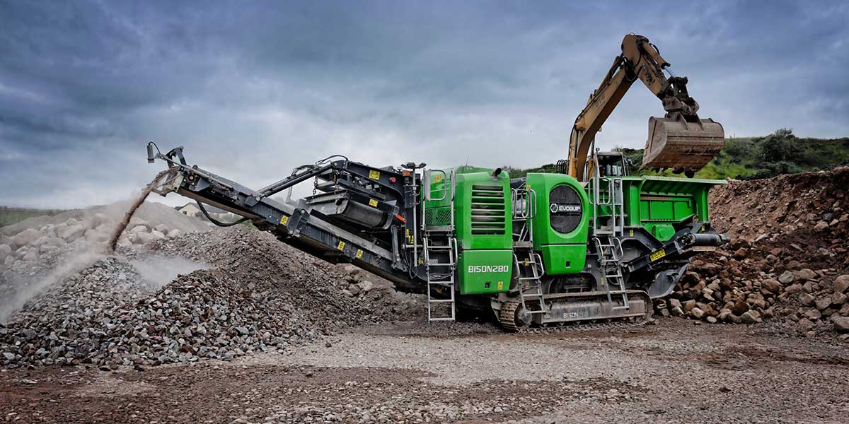 Portable Jaw Crusher in Quarry