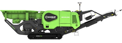 Bison 280 Jaw Crusher Machine Side View