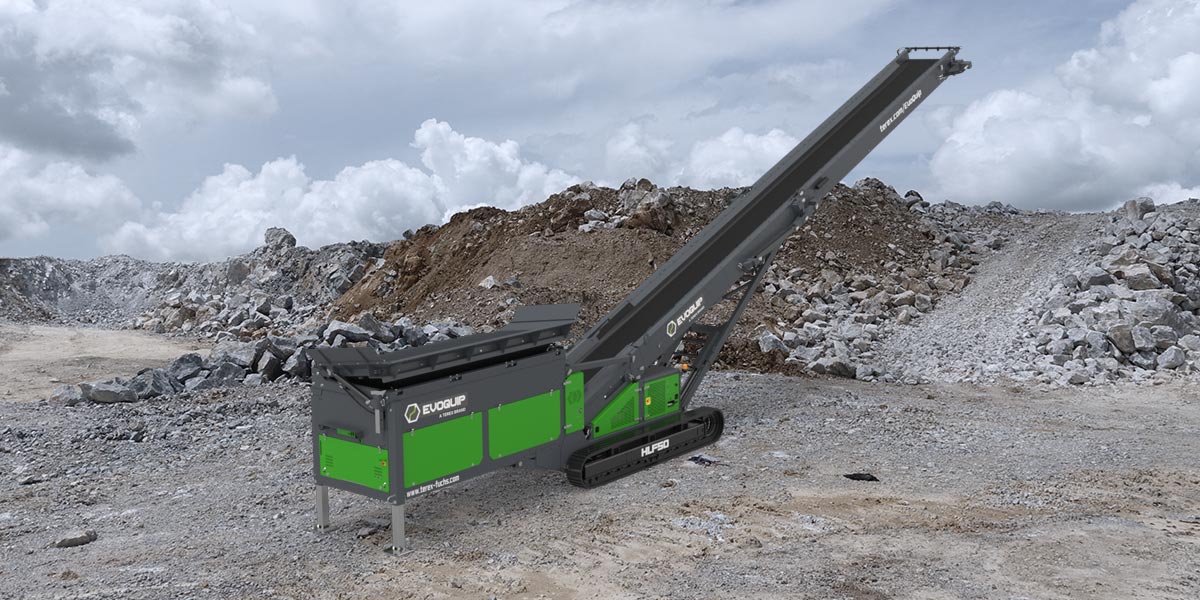 High Level Conveyor in a quarry