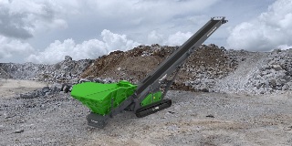 Low Level Conveyor in a quarry