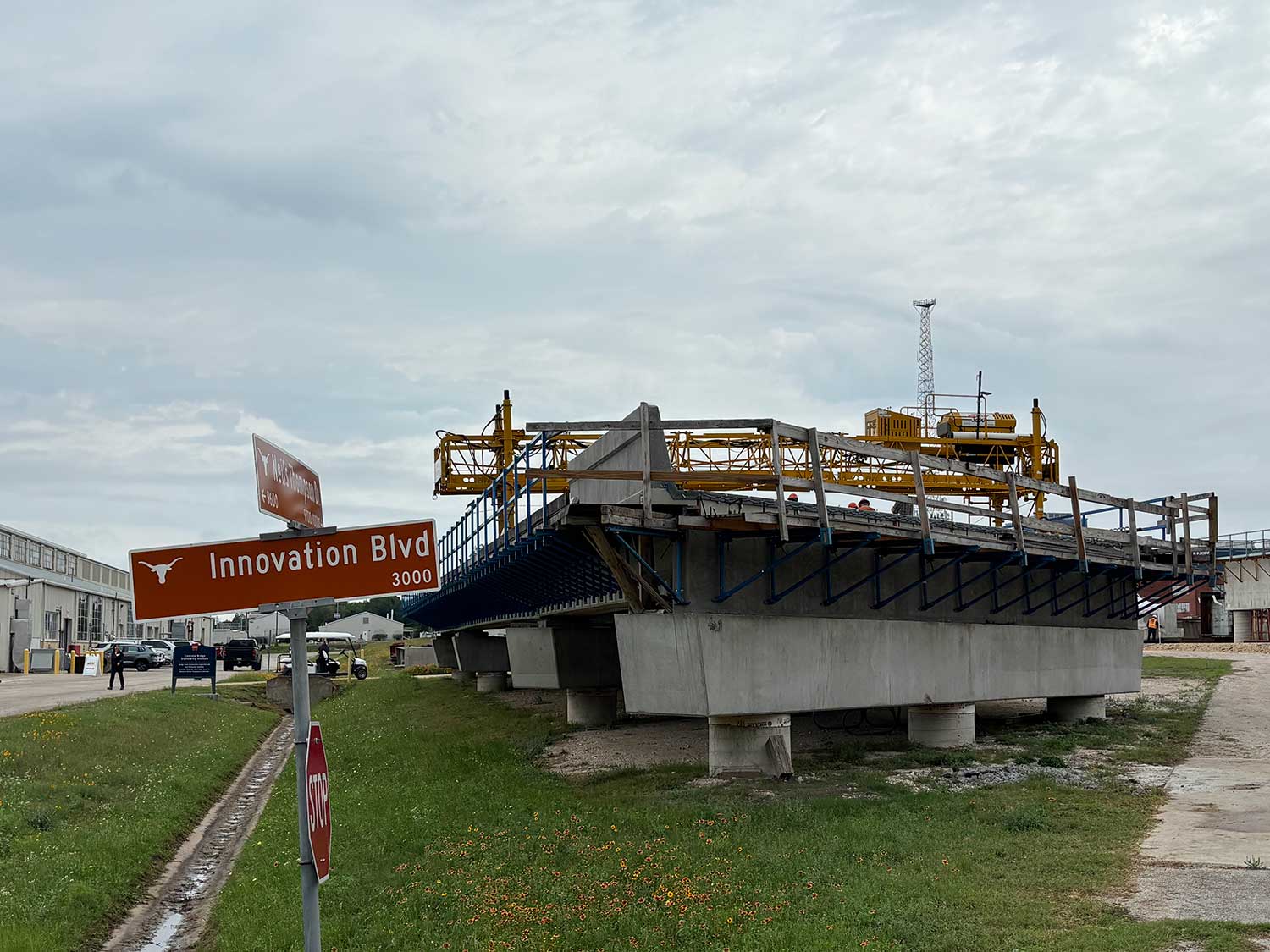 Bid-Well Bridge Paver Being Used In Demonstration