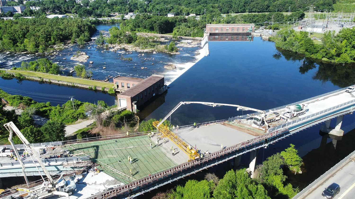 Bridge Being Constructed Using Bid-Well Paver