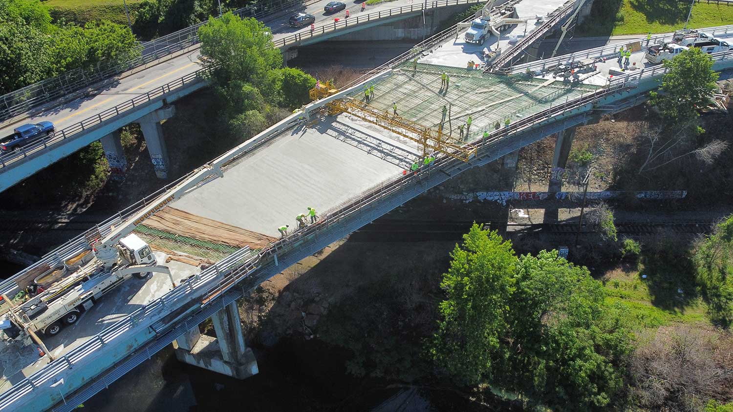 Aerial Photo Of Bid-Well Bridge Paver