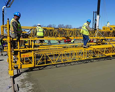 Concrete Finshers On Workbridge