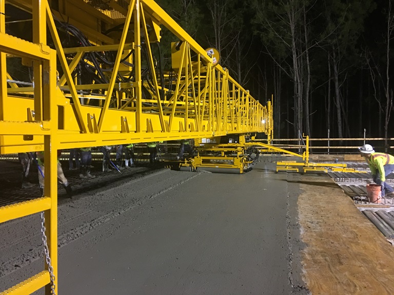 terex Bid well flatwork paver