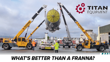 Whats better than a Franna- With TItan Cranes