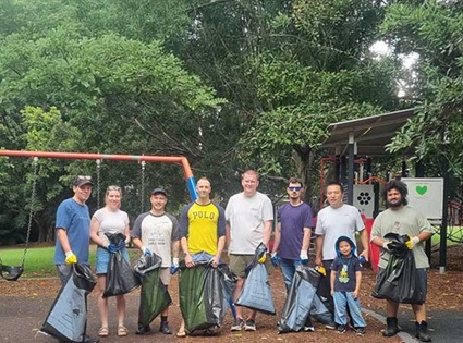 Franna Cleaning Up A Park
