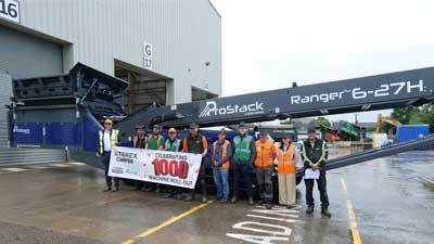 Terex Team Infront Of ProStack Conveyor