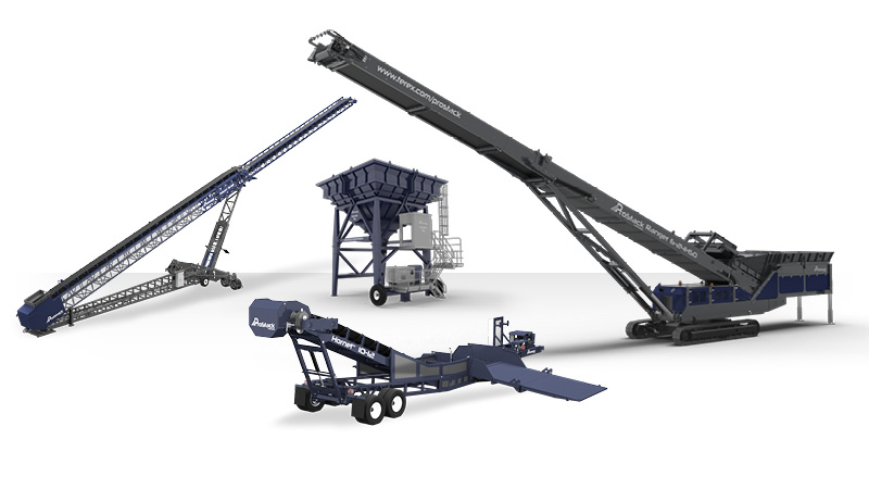 ProStack Tracked Conveyors Side by Side