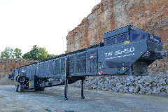 Telescopic Conveyor Ready For Road Transport