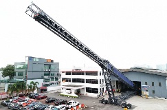 52m Telescopic Conveyor At Factory