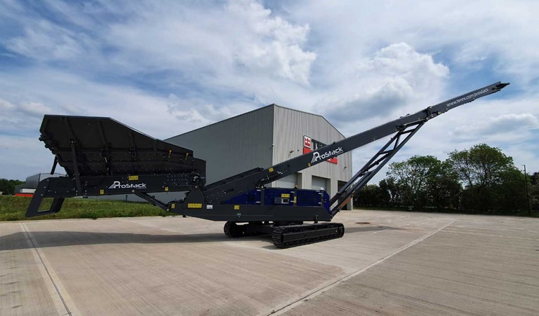 Tracked Feeder Outside ProStack Factory