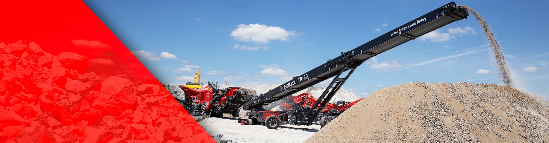 Finlay Radial Stockpiling Conveyor Banner