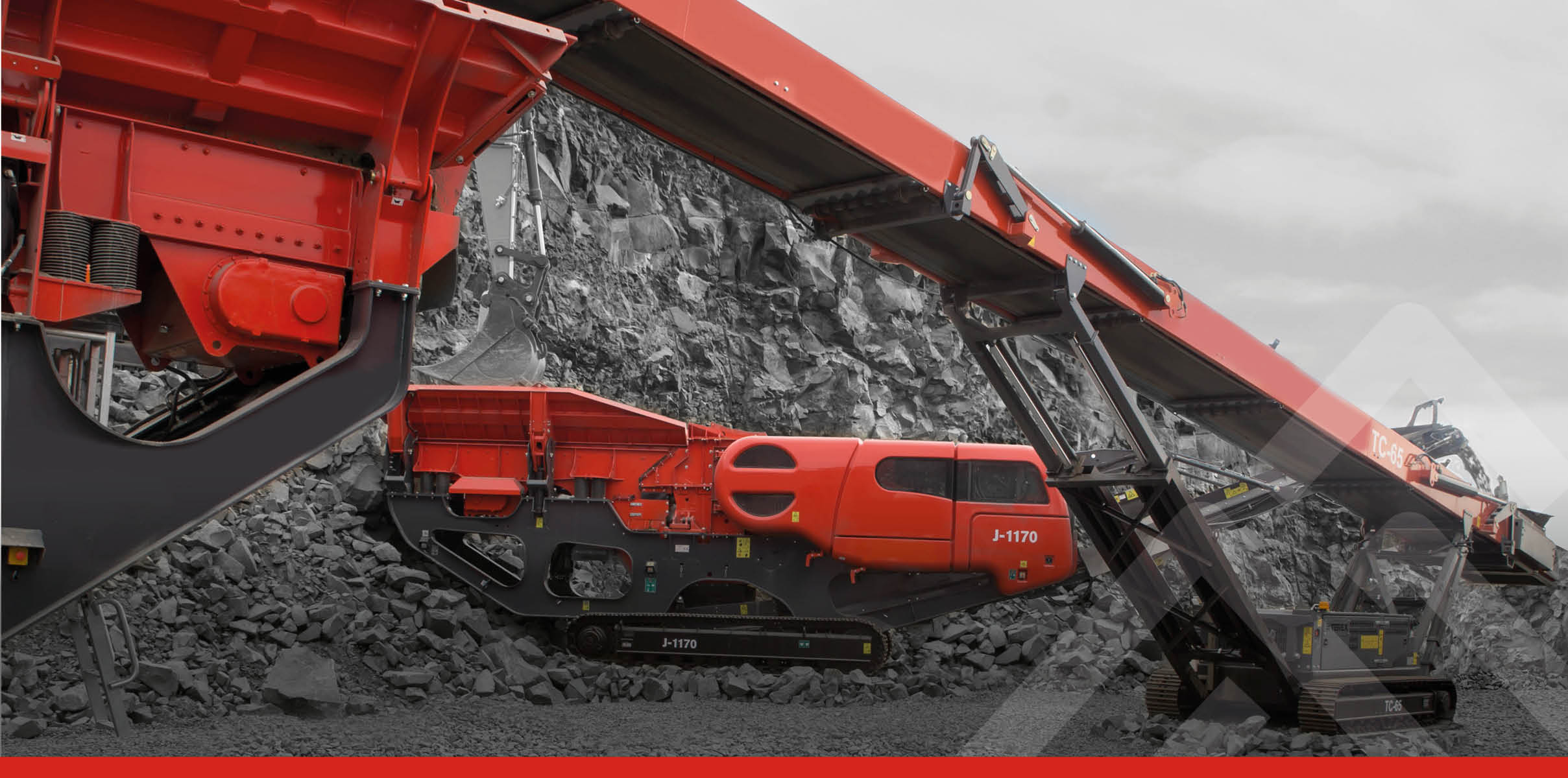 Terex Finlay | TC-65 コンベア | 走行型ストックパイラー | スタッカー