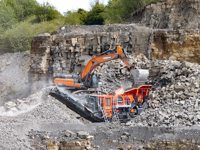 Finlay Jaw Crusher In Quarry