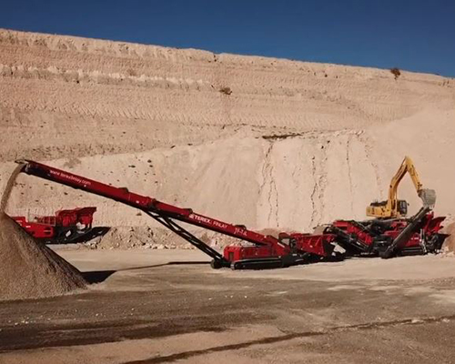 Terex Finlay I-120RS impact crusher &amp; TF-75L low level feeder