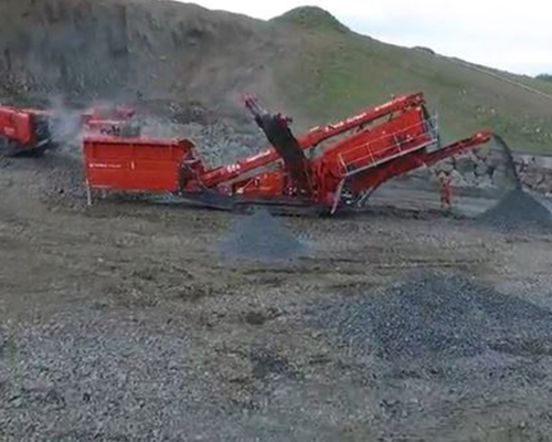 Terex Finlay J-1160 jaw crusher, C-1540 cone crusher and 684 inclined screener