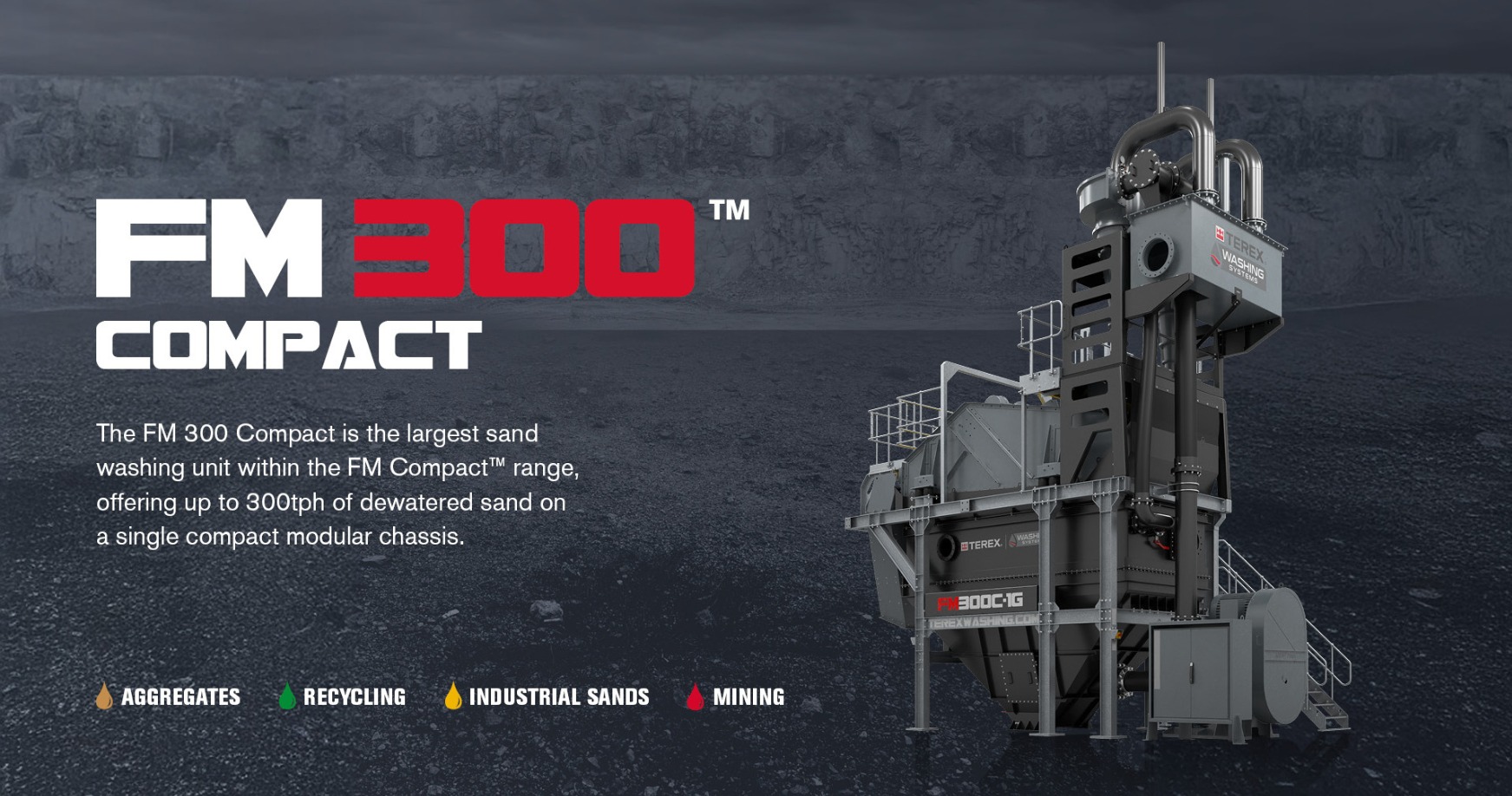 FM 300 Compact Sand Washing Machine