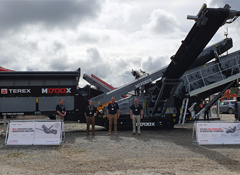 Terex Washing Team Standing In Front Of The M1700X