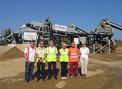 Terex Washing showcase in Medieval France