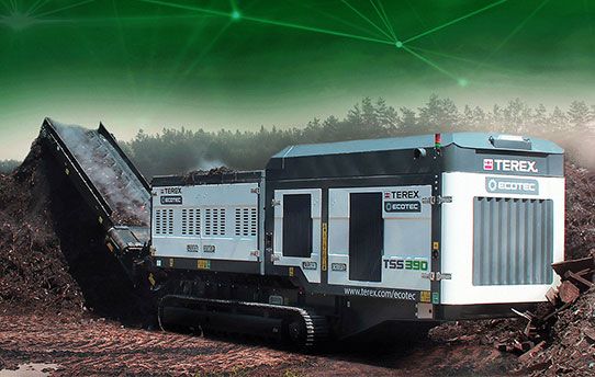 TSS 390 Single Shaft, Slow Speed Shredder