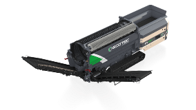 tracked compost trommel screen structural view