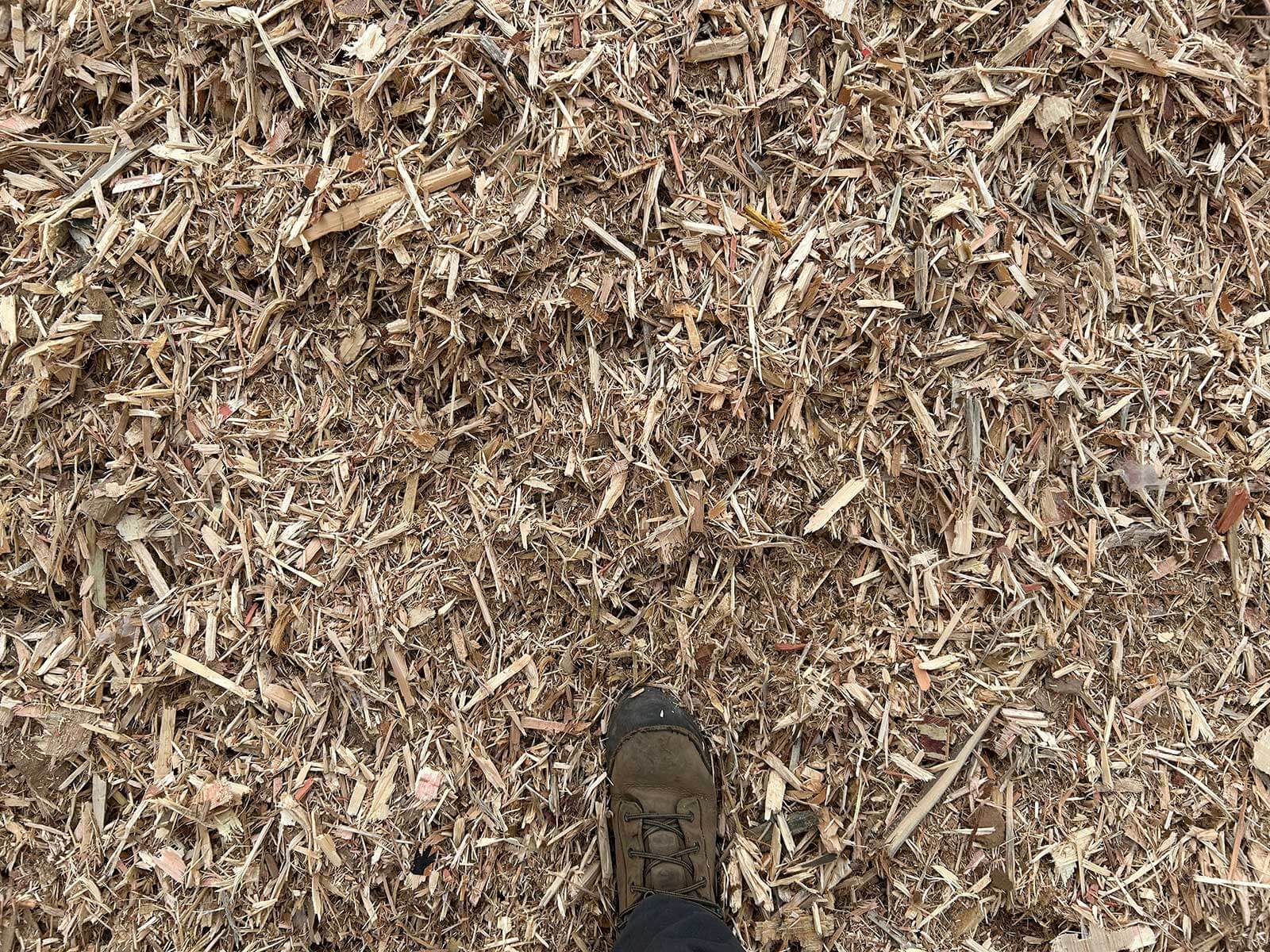 Wood That Has Been Processed By Ecotec's Shredder