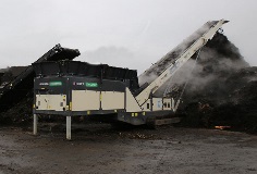 Ecotec TFC 75 Organics High Level Feeder Stockpiling Green Waste