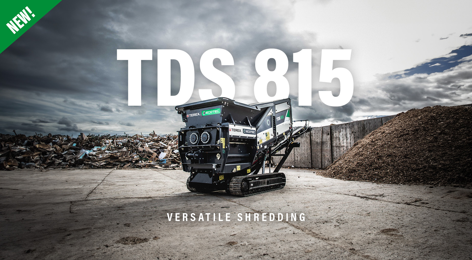 TDS 815 |Slow Speed Shredder | Terex Ecotec