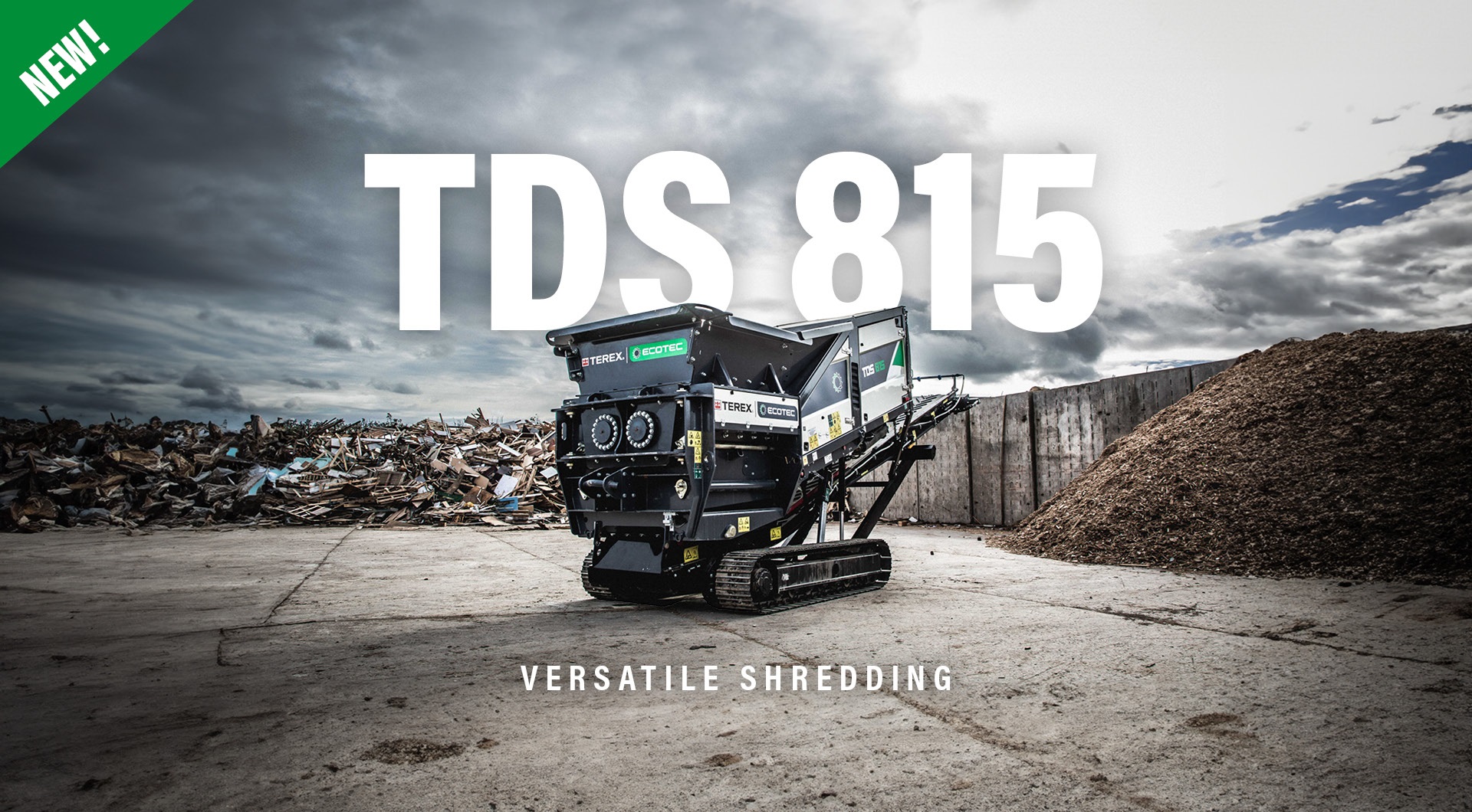 Terex Ecotec's TDS 815 Compact Slow Speed Shredder